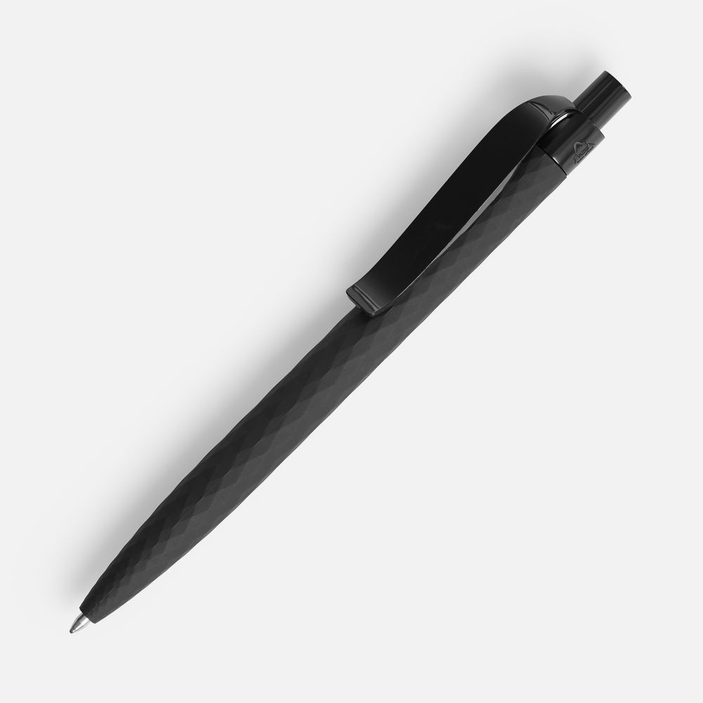 Ручка шариковая Prodir QS01 PRT-P Soft Touch, черная, Ручка шариковая Prodir QS01 PRP-P Soft Touch, черная