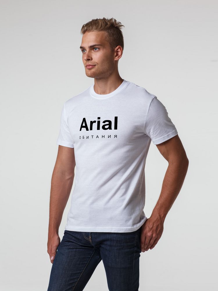 Футболка Arial обитания, белая, S
