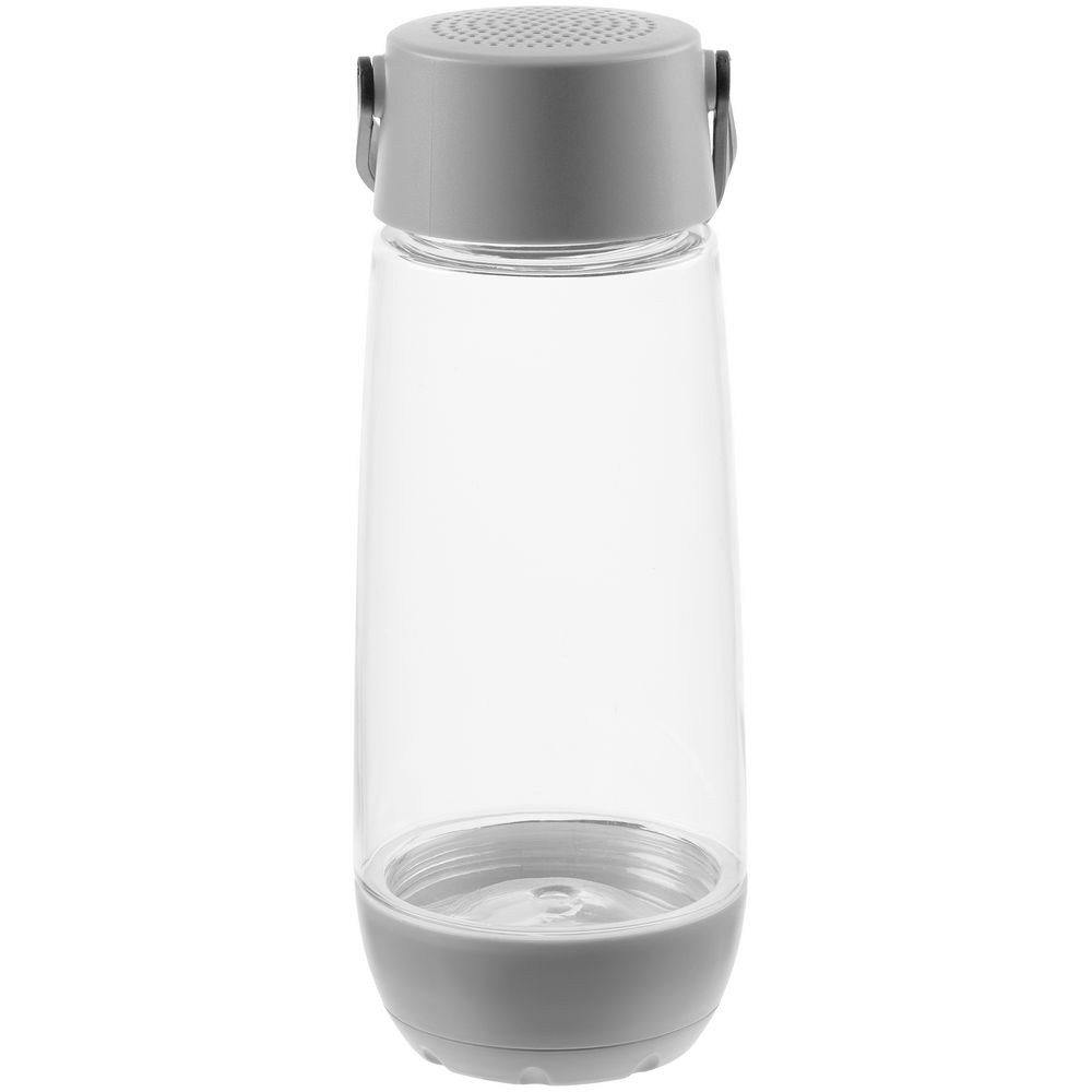 Бутылка для воды Torsta Light с беспроводной колонкой, Бутылка для воды Torsta Light с колонкой и светильником, серая