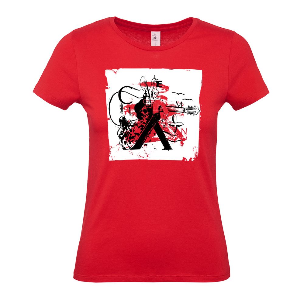 Футболка женская Carmen and Carwoman, красная, S