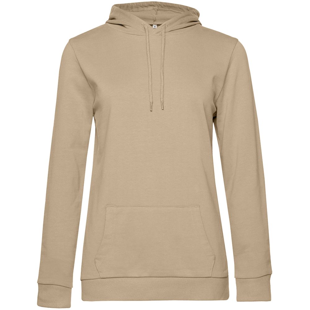 Толстовка с капюшоном женская Hoodie, бежевая, XS