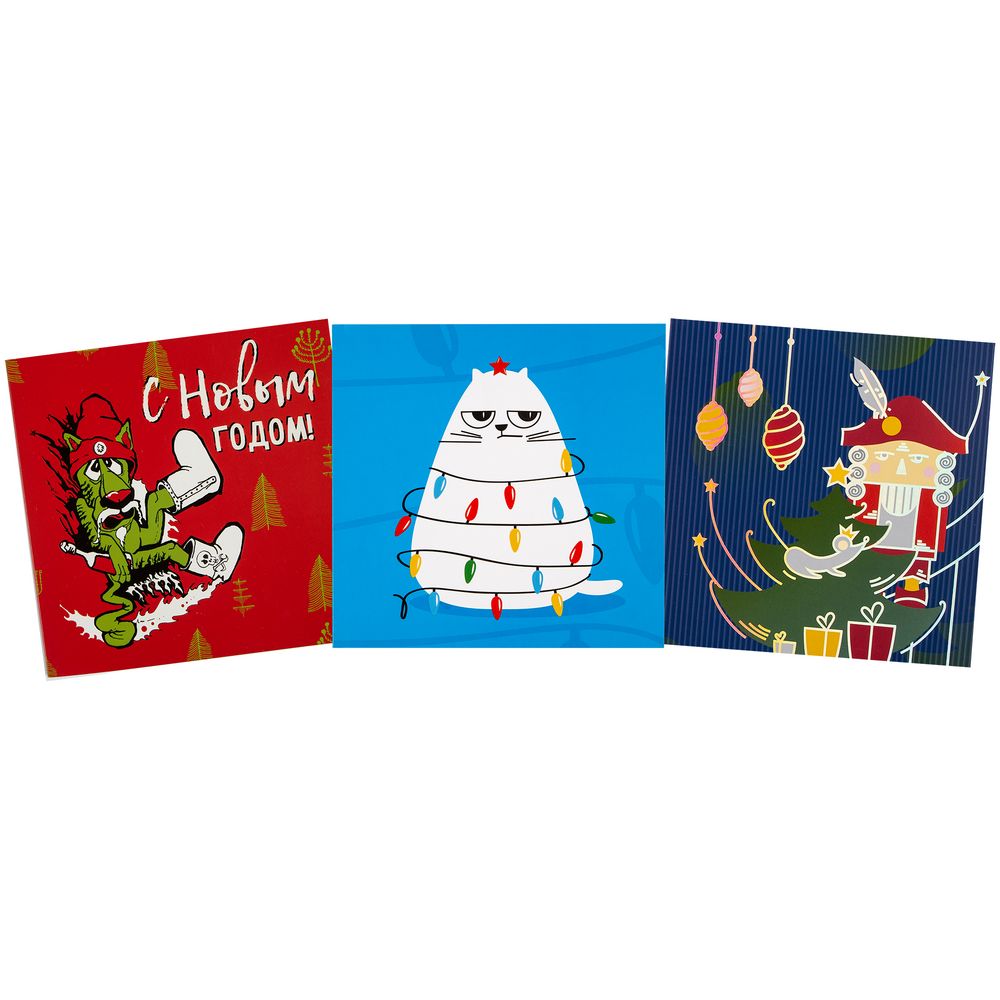 Набор открыток Warmest Wishes, Набор Warmest Wishes: 3 открытки с конвертами