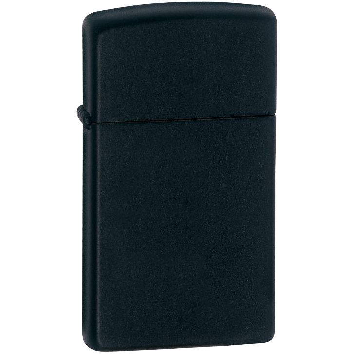 Зажигалка Zippo Slim Matt, матовая, черная