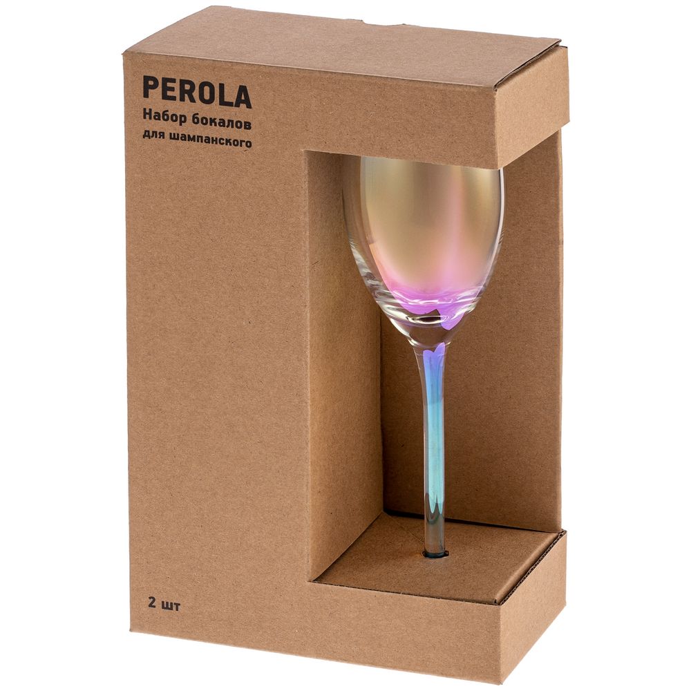 Набор из 2 бокалов для шампанского Perola, 15907.00