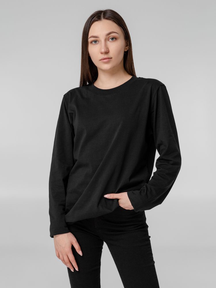 Футболка с длинным рукавом Lehta, черная, 3XL