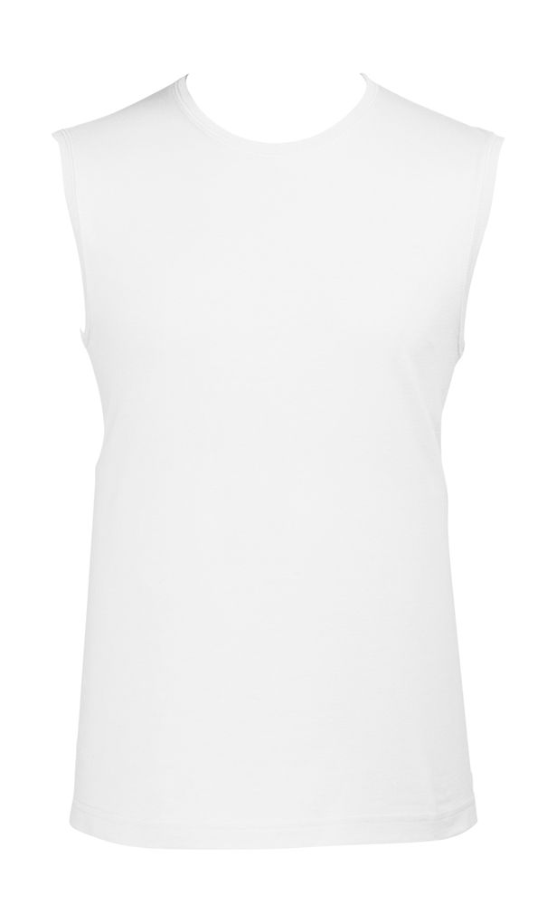 Футболка мужская без рукавов Jazzy 170, белая, XL