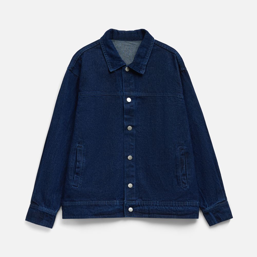 Куртка джинсовая O1, темно-синяя, XL/2XL