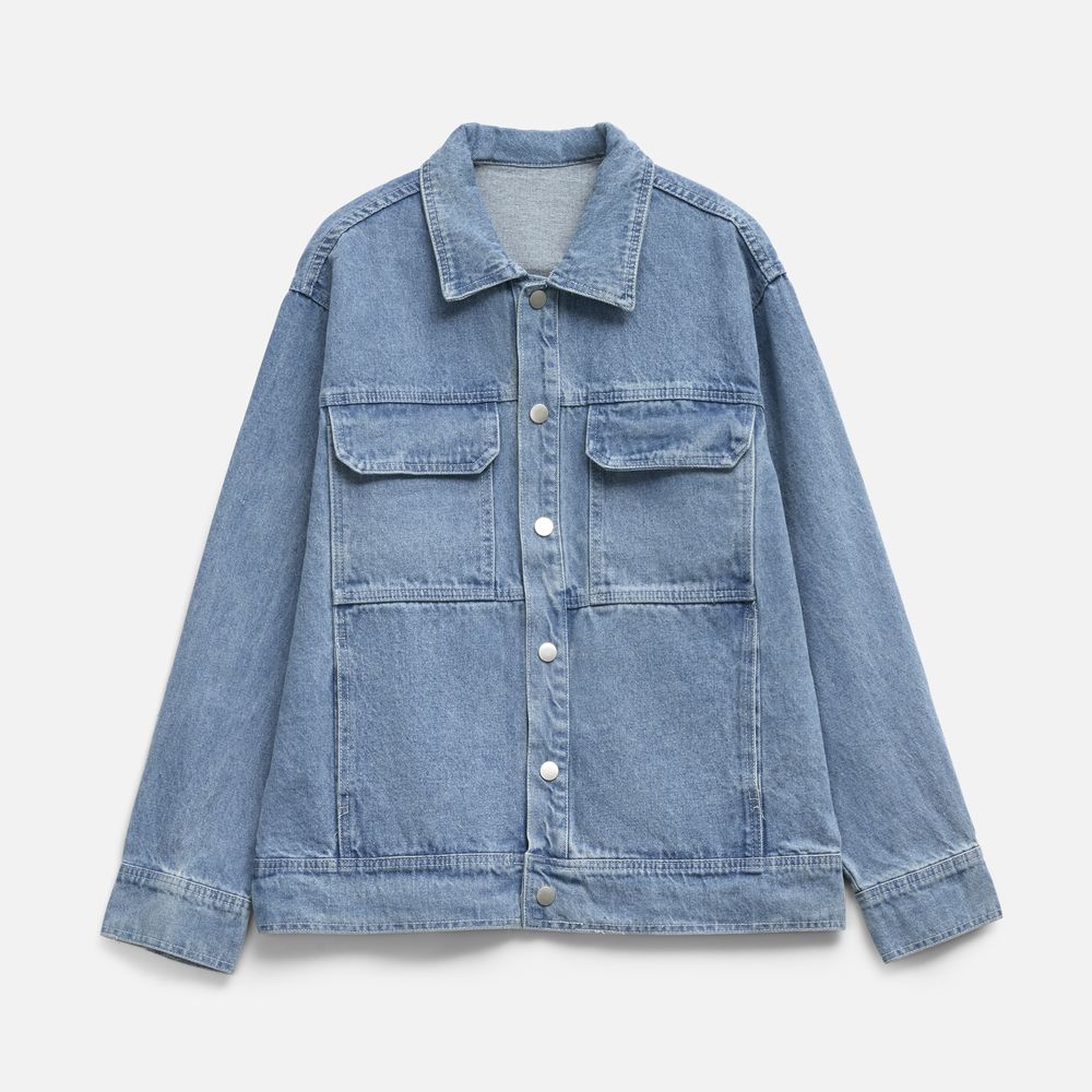 Куртка джинсовая O2, голубая, XL/2XL
