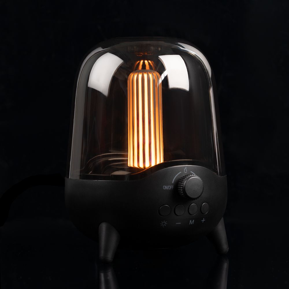 Беспроводная колонка с подсветкой soundFlicker, черная, 15721
