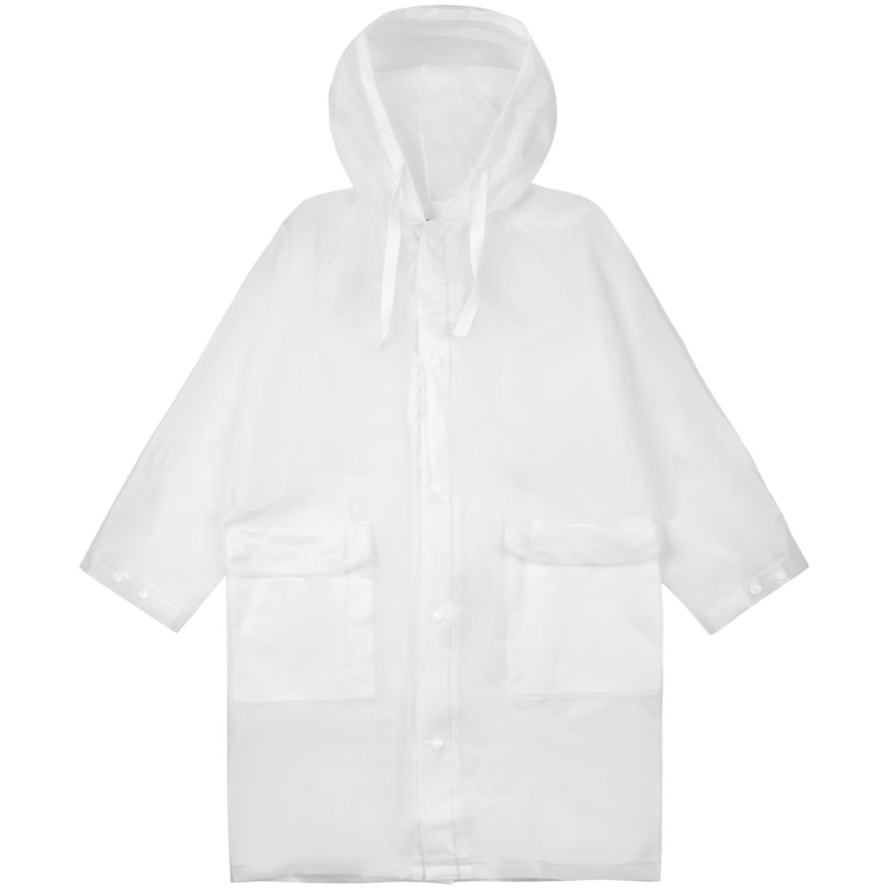 Дождевик детский RainDrop Kids, белый, 8 лет (118-128 см)