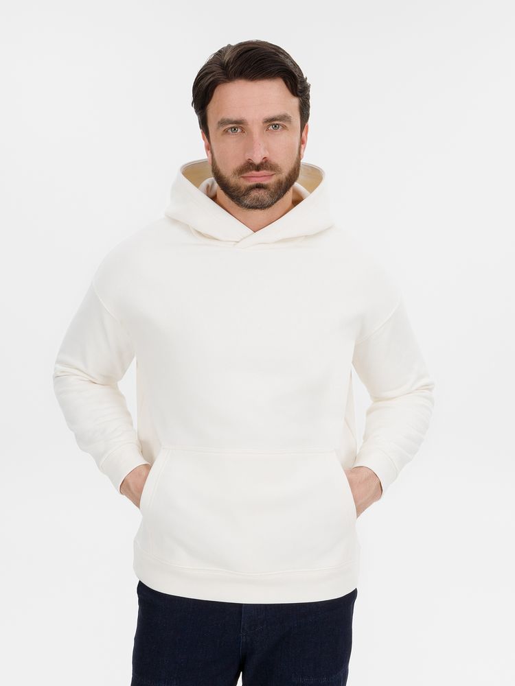 Худи оверсайз унисекс Snuggie, молочно-белое, XS/S