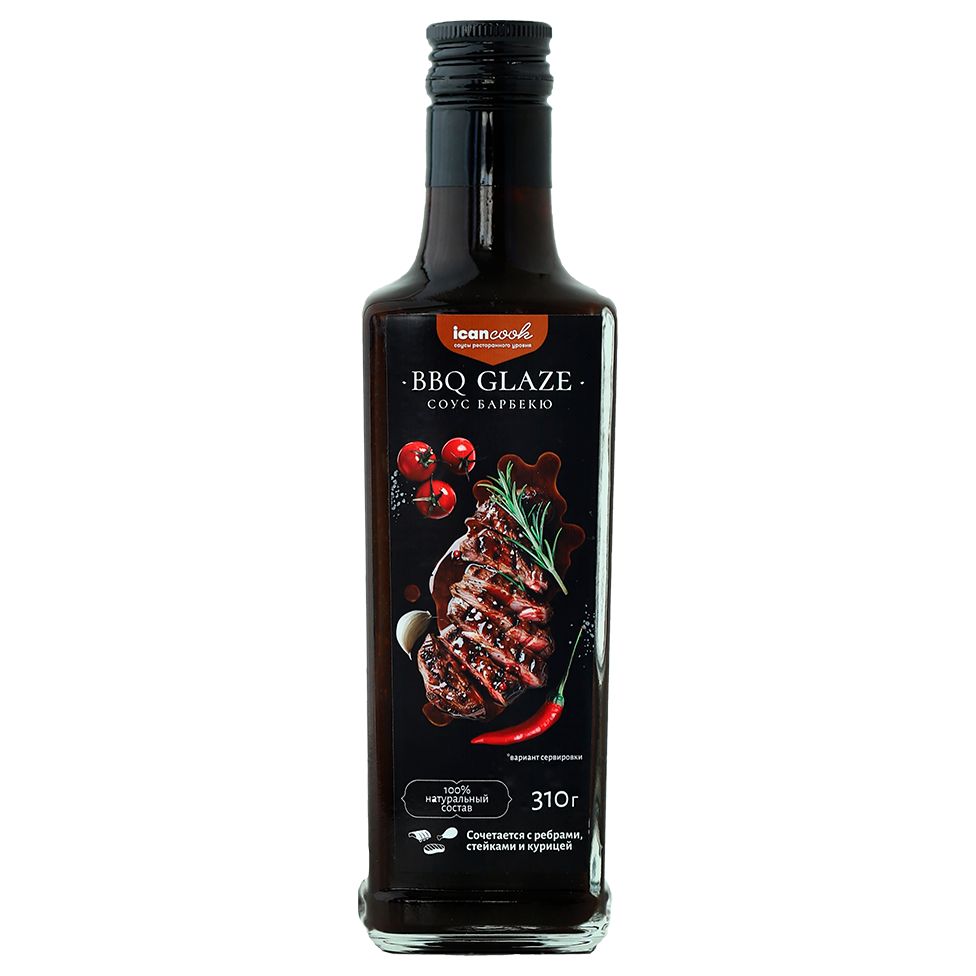 Соус Icancook, барбекю глейз, Соус Icancook в бутылке, барбекю глейз