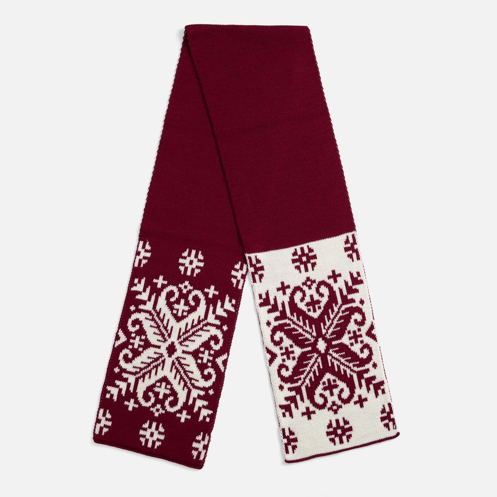 Шарф Wintertude M, красный с белым