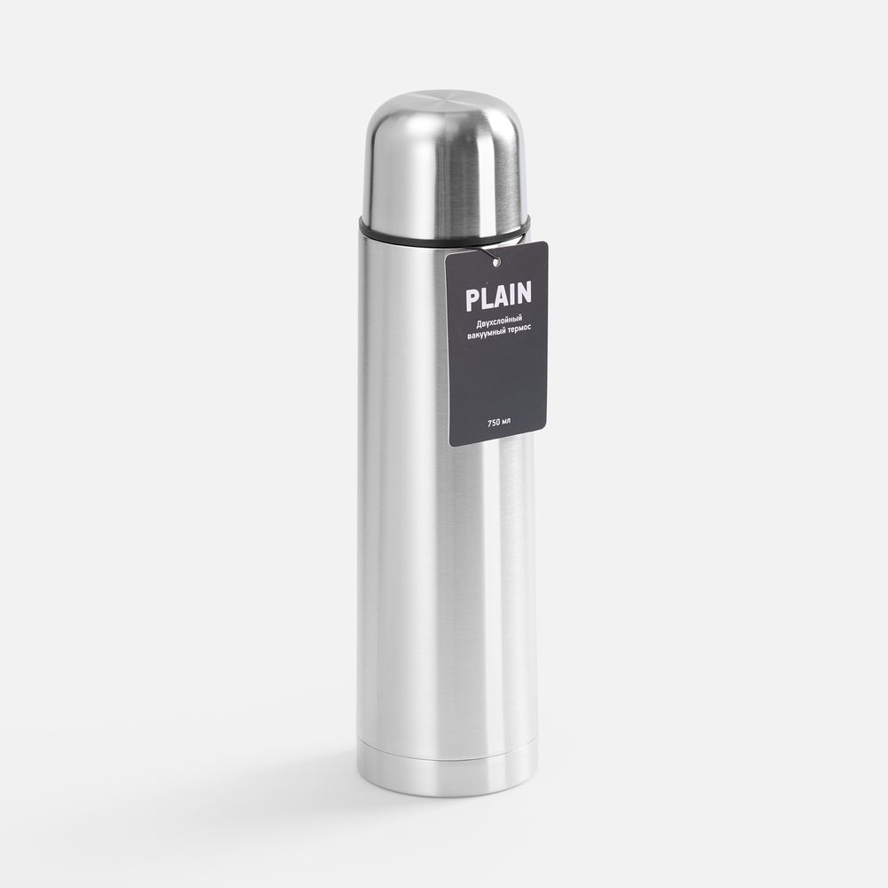 Термос Plain 750 ver.2, Термос Plain 750, ver.2, серебристый