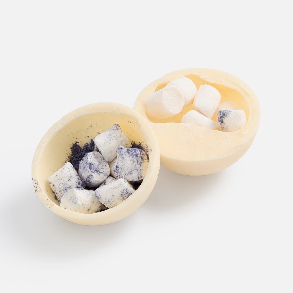 Шоколадная бомбочка Sweet Spot с матчей, Шоколадная бомбочка Sweet Spot, голубая матча