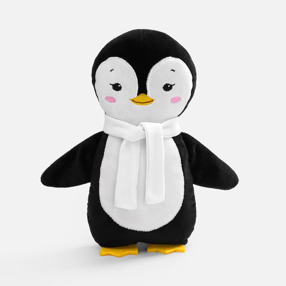 Мягкая игрушка Beastie Toys, пингвиненок с шарфом, Мягкая игрушка Beastie Toys, пингвиненок с белым шарфом