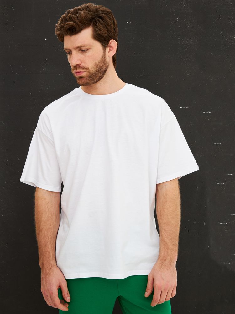 Футболка Oversize Premium, белая, S