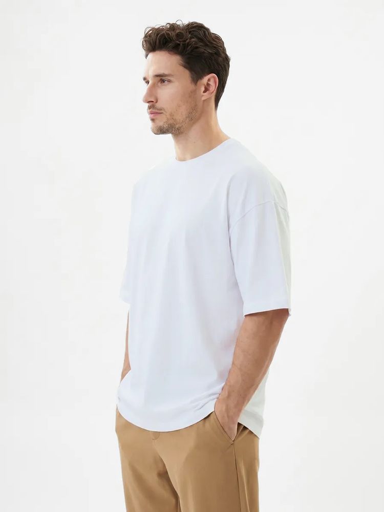 Футболка Oversize Premium 210, белая, S