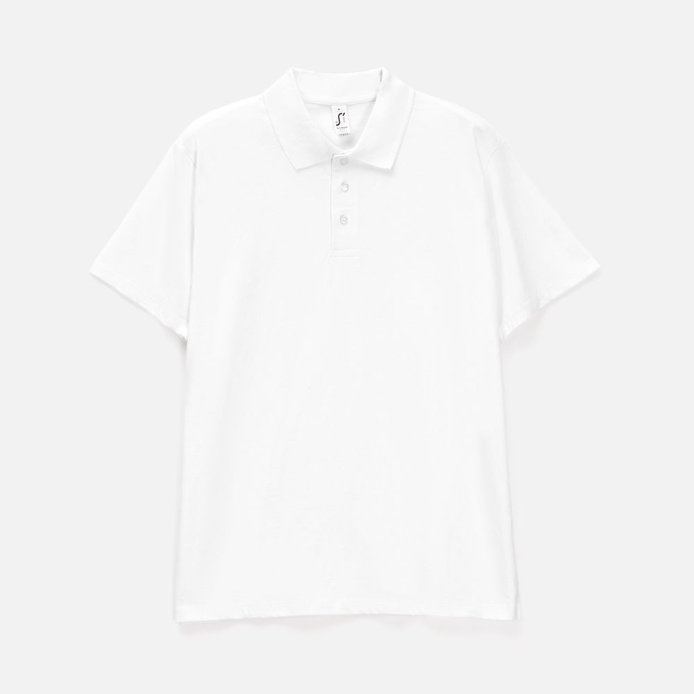 Рубашка поло мужская Prescott Men 170, белая, S