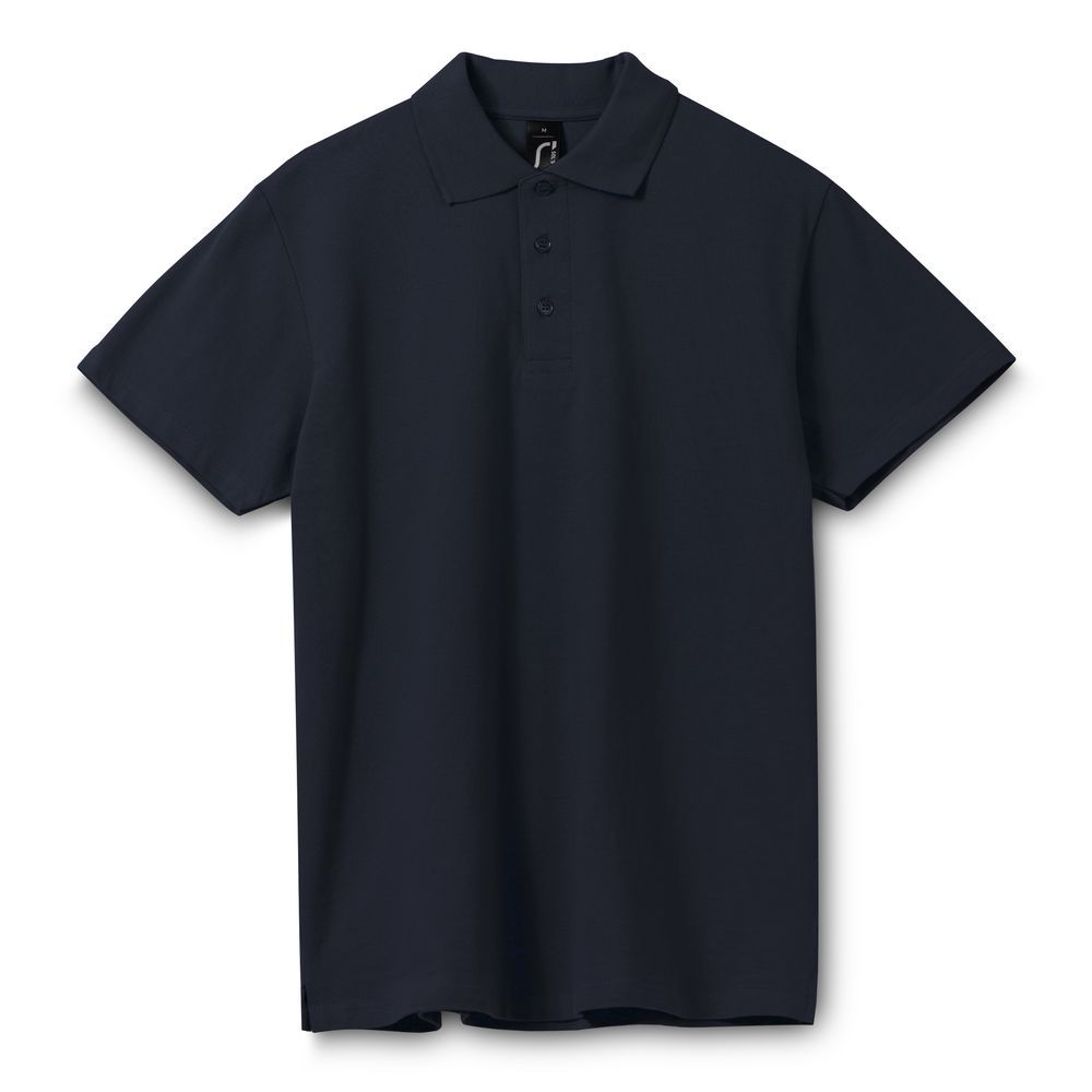 Рубашка поло мужская Spring 210, темно-синяя (navy), S