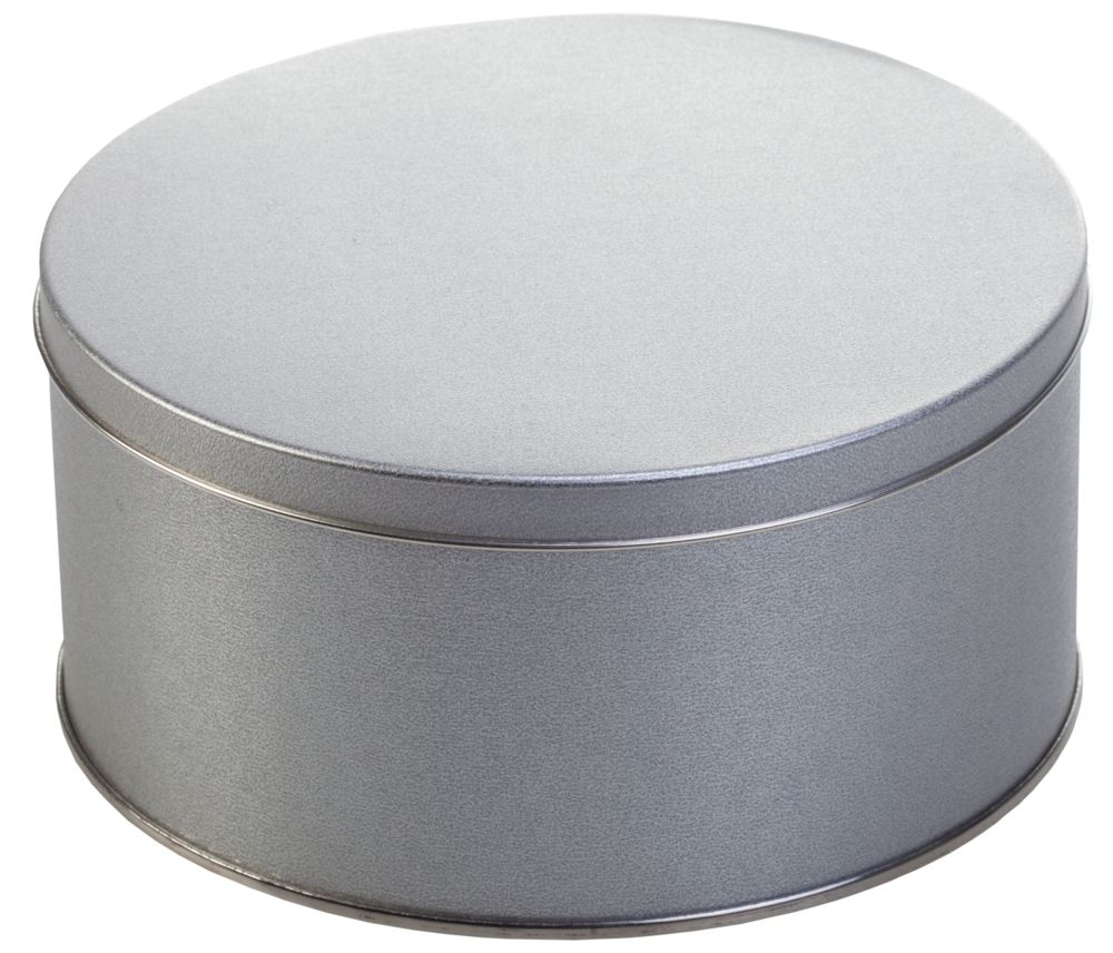 Коробка Pragmax M, круглая, серебристая, 5585