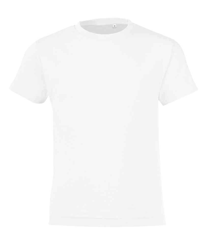 Футболка детская Regent Fit Kids, белая, 4 года (96-104 см)