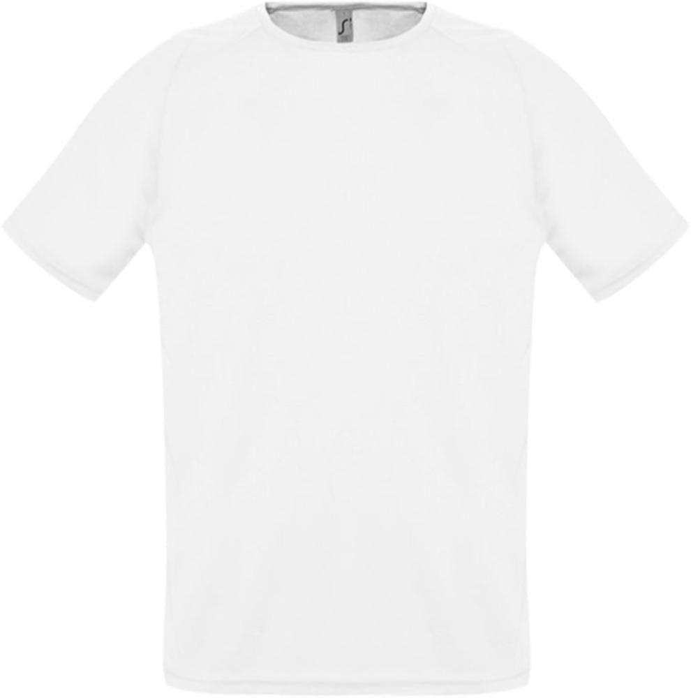 Футболка унисекс Sporty, 140, белая, XXS