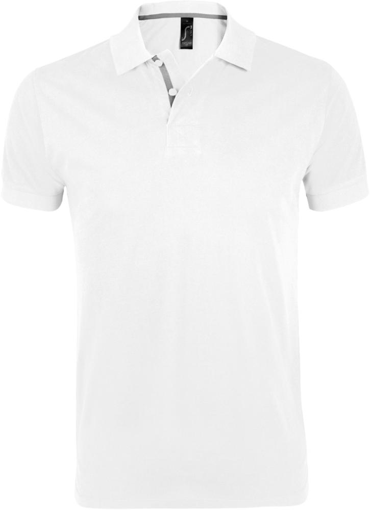Рубашка поло мужская Portland Men 200, белая, S