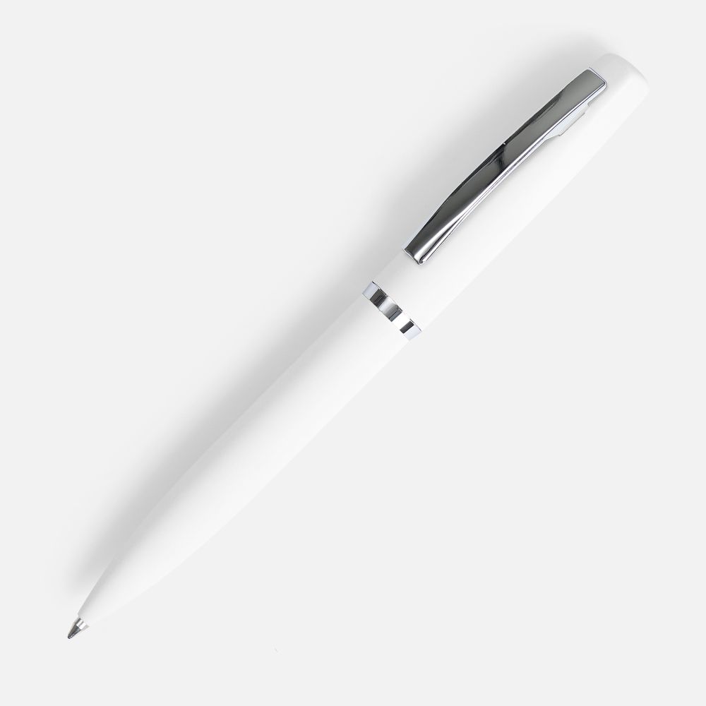 Ручка шариковая Bolt Soft Touch, белая